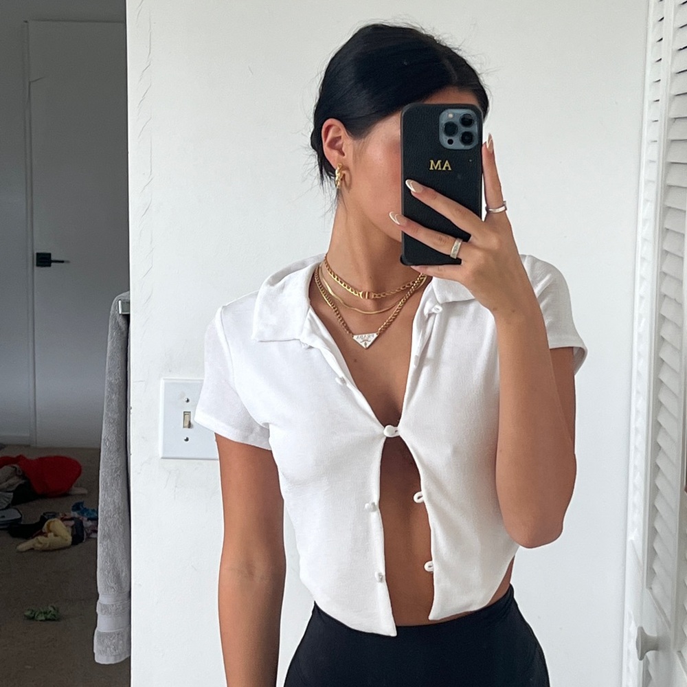 white top